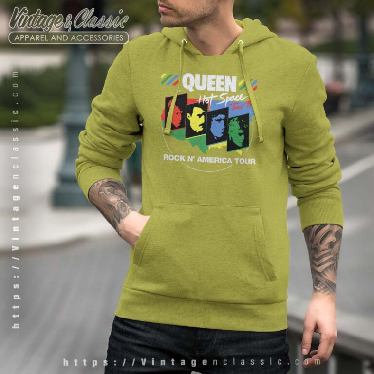 Album Hot Space Queen Men Hoodie Album Hot Space Queen Men Hoodie