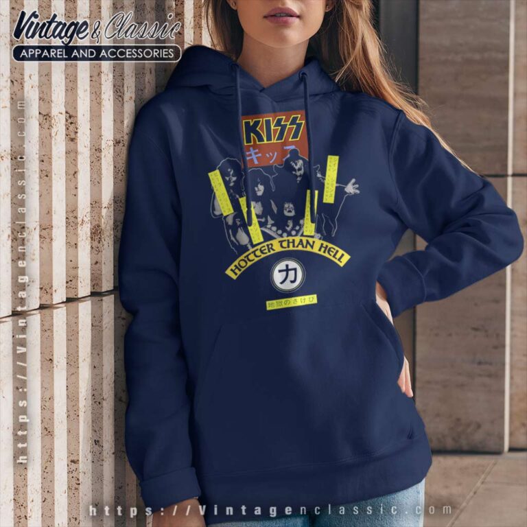 Album Hotter Than Hell Kiss Hoodie Album Hotter Than Hell Kiss Hoodie