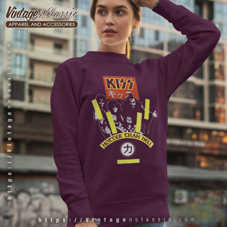 Album Hotter Than Hell Kiss Sweatshirt Album Hotter Than Hell Kiss Sweatshirt