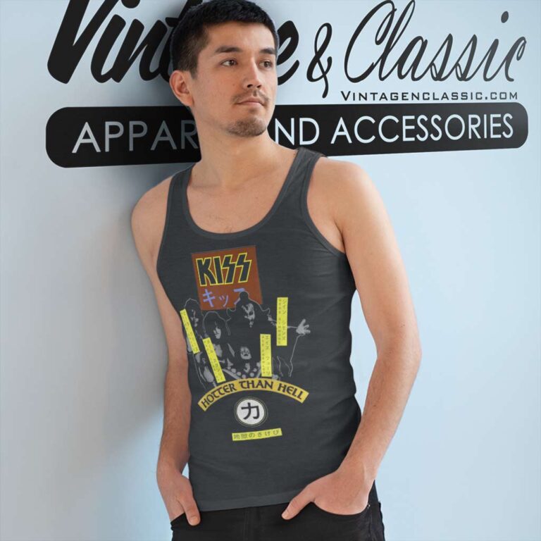 Album Hotter Than Hell Kiss Tank Top Racerback Album Hotter Than Hell Kiss Tank Top Racerback