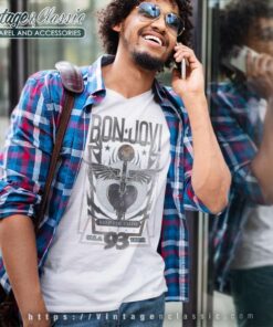 Album Keep The Faith Bon Jovi V Neck TShirt