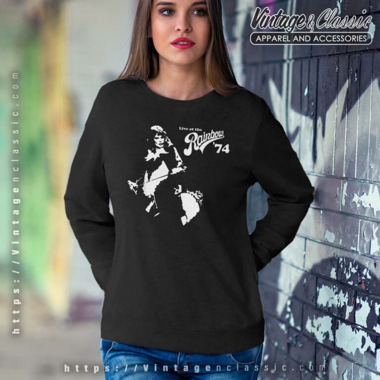 Album Live At The Rainbow 74 Freddie Queen Sweatshirt Album Live At The Rainbow 74 Freddie Queen Sweatshirt