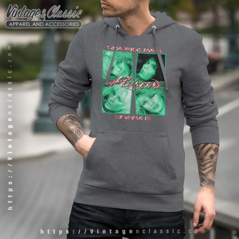 Album Look What Santa Dragged In Poison Men Hoodie Album Look What Santa Dragged In Poison Men Hoodie