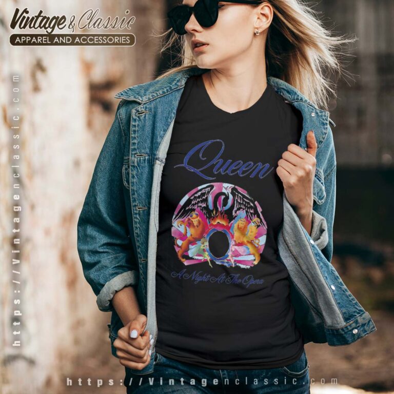 Album Night at the Opera Queen Vneck Album Night at the Opera Queen Vneck