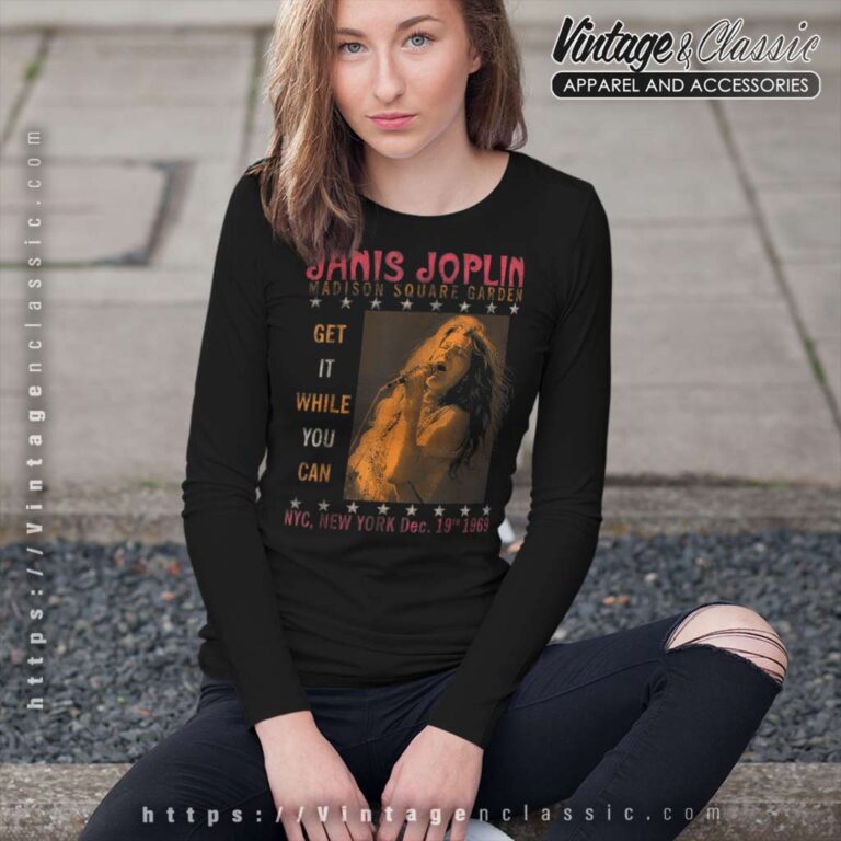 Album One Night Only Janis Joplin Long Sleeve Tee Album One Night Only Janis Joplin Long Sleeve Tee