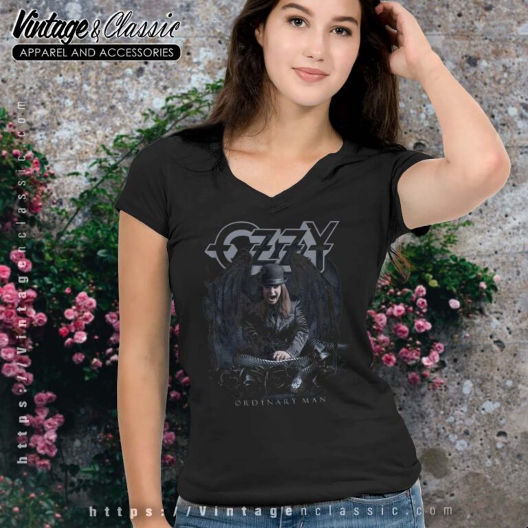 Album Ordinary Man Ozzy Osbourne Vneck Album Ordinary Man Ozzy Osbourne Vneck