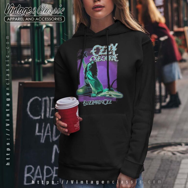 Album Pastel Blizzard Ozzy Osbourne Hoodie Album Pastel Blizzard Ozzy Osbourne Hoodie
