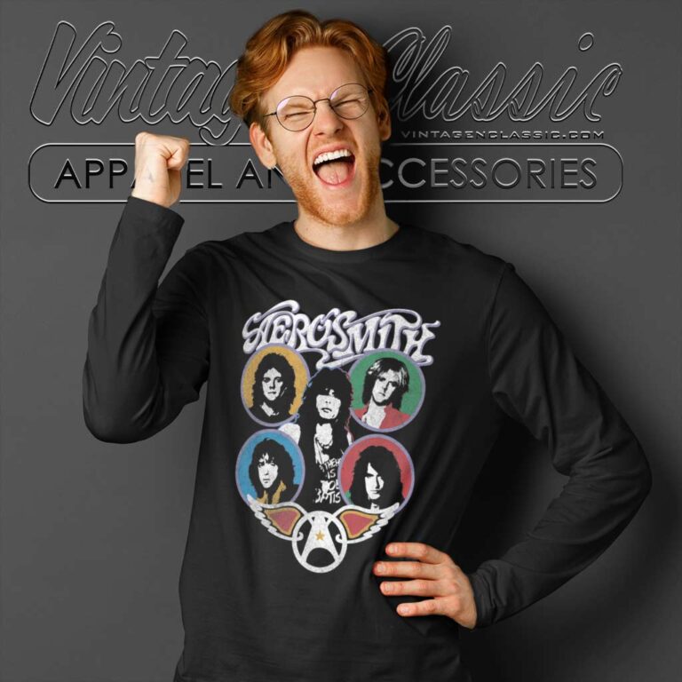 Album Permanent Vacation Aerosmith Long Sleeve Tee Album Permanent Vacation Aerosmith Long Sleeve Tee