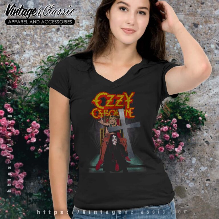 Album Speak Of The Devil Ozzy Osbourne Vneck Album Speak Of The Devil Ozzy Osbourne Vneck