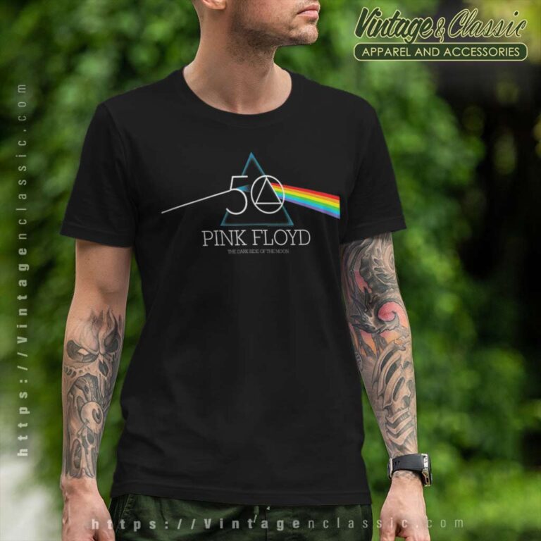 Album The Dark Side Of The Moon 50th Anniversary Prism Pink Floyd Shirt T Shirt Album The Dark Side Of The Moon 50th Anniversary Prism Pink Floyd Shirt T Shirt