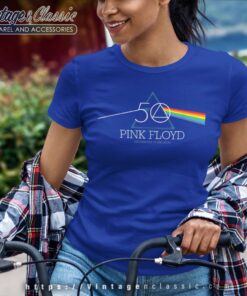Album The Dark Side Of The Moon 50th Anniversary Prism Pink Floyd Shirt Women TShirt