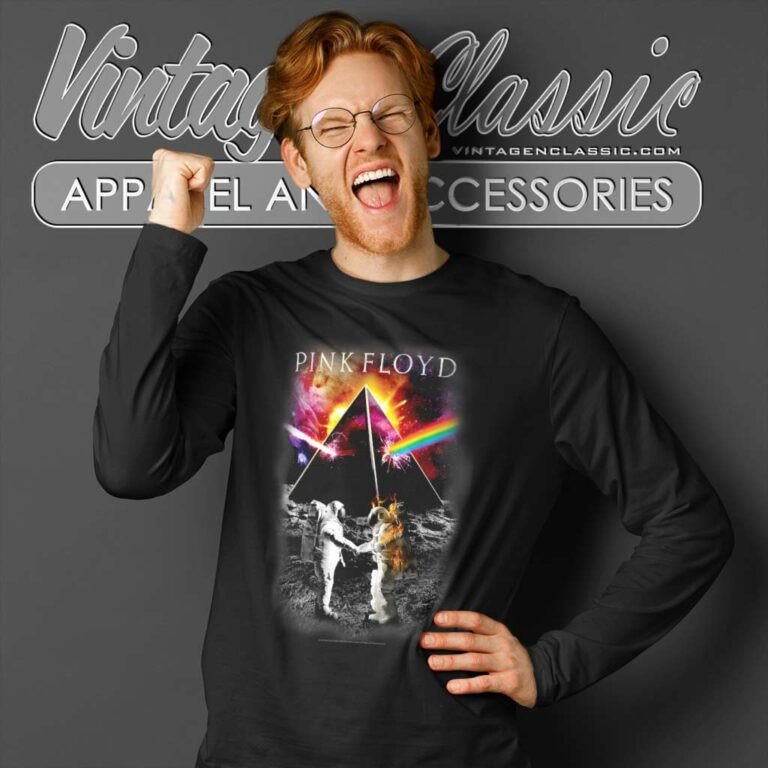 Album The Dark Side Of The Moon Astronaut Pink Floyd Long Sleeve Tee Album The Dark Side Of The Moon Astronaut Pink Floyd Long Sleeve Tee