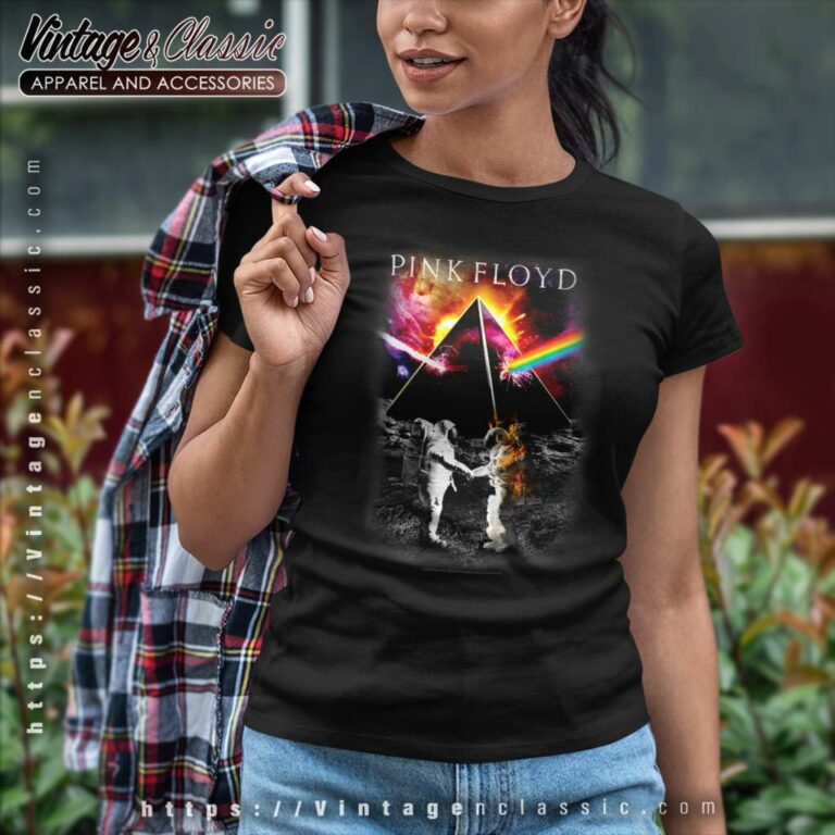 Album The Dark Side Of The Moon Astronaut Pink Floyd Women TShirt Album The Dark Side Of The Moon Astronaut Pink Floyd Women TShirt