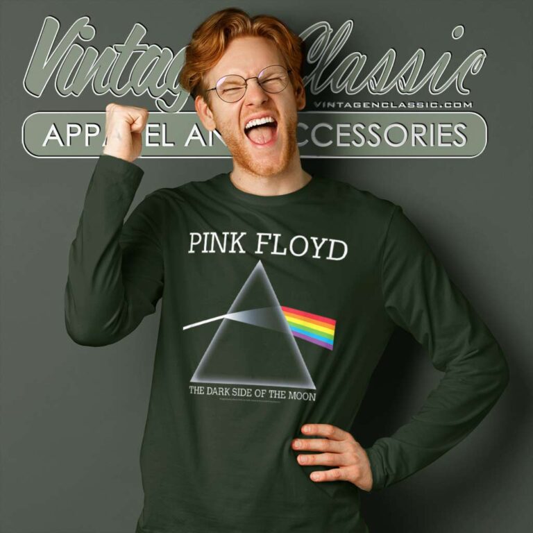 Album The Dark Side Of The Moon Pink Floyd Shirt Long Sleeve Tee Album The Dark Side Of The Moon Pink Floyd Shirt Long Sleeve Tee