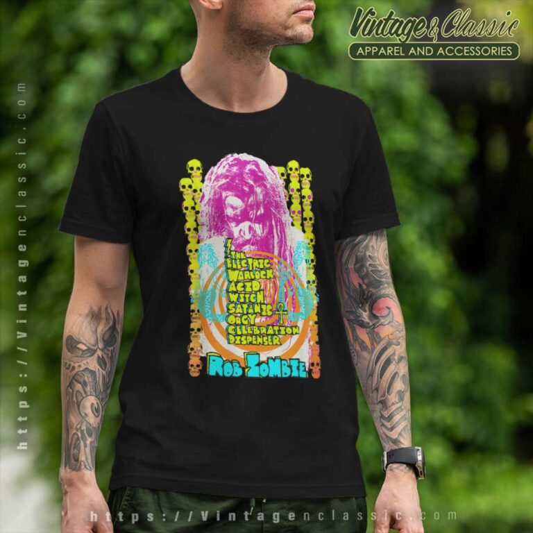 Album The Electric Warlock Acid Witch Satanic Org Rob Zombie T Shirt Album The Electric Warlock Acid Witch Satanic Org Rob Zombie T Shirt