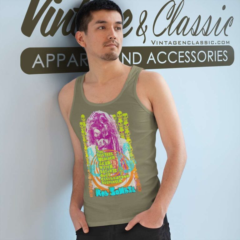 Album The Electric Warlock Acid Witch Satanic Org Rob Zombie Tank Top Racerback Album The Electric Warlock Acid Witch Satanic Org Rob Zombie Tank Top Racerback