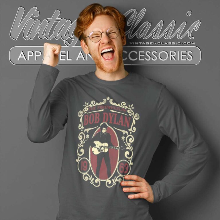 Album The Freewheelin Bob Dylan Long Sleeve Tee Album The Freewheelin Bob Dylan Long Sleeve Tee
