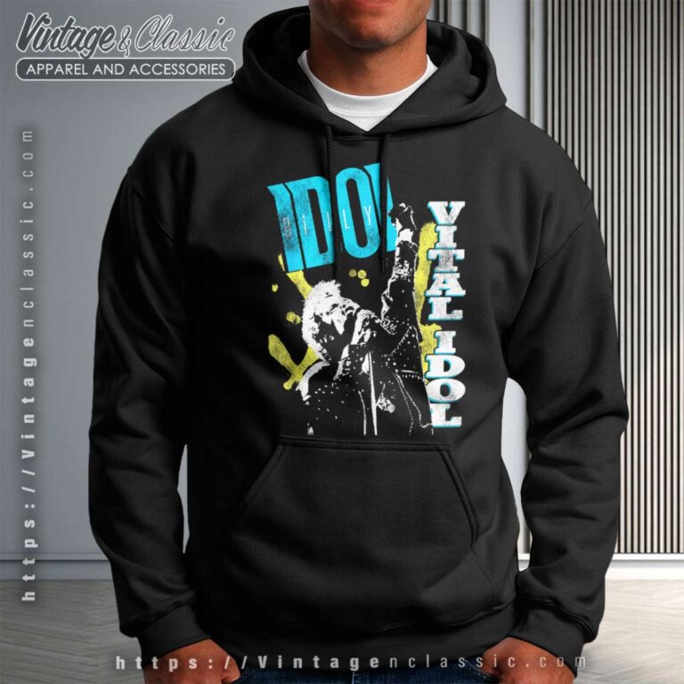 Album Vital Idol Billy Idol Hoodie Album Vital Idol Billy Idol Hoodie