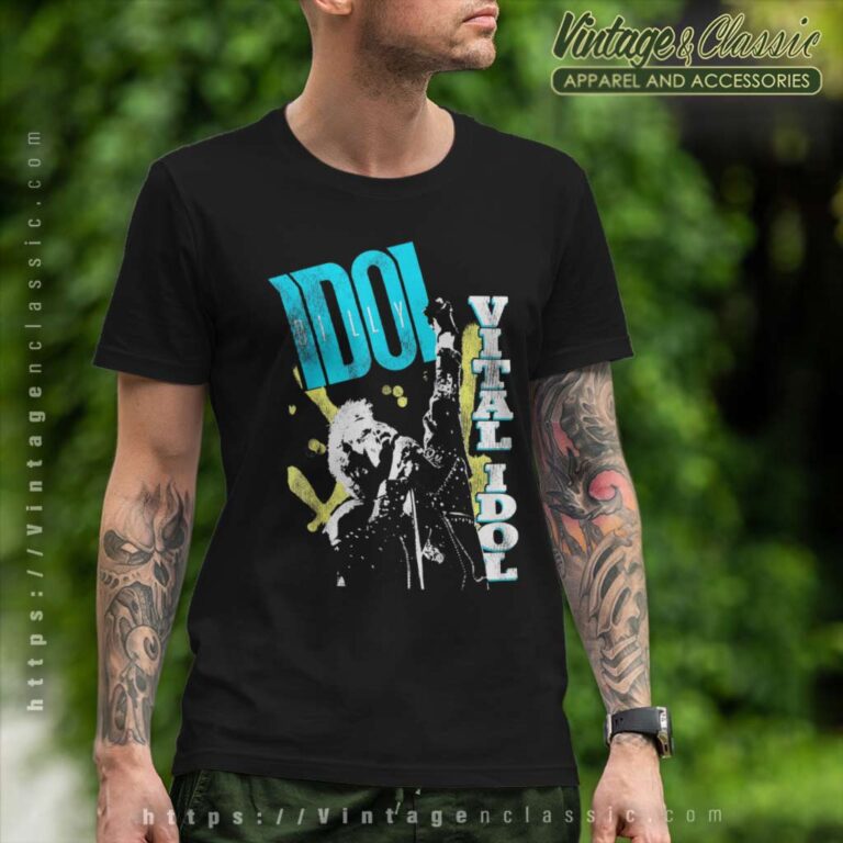 Album Vital Idol Billy Idol T Shirt Album Vital Idol Billy Idol T Shirt