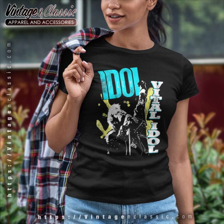 Album Vital Idol Billy Idol Women TShirt Album Vital Idol Billy Idol Women TShirt