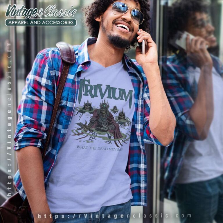 Album What The Dead Men Say Trivium V Neck TShirt Album What The Dead Men Say Trivium V Neck TShirt