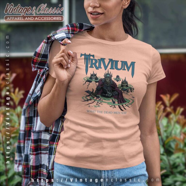 Album What The Dead Men Say Trivium Women TShirt Album What The Dead Men Say Trivium Women TShirt