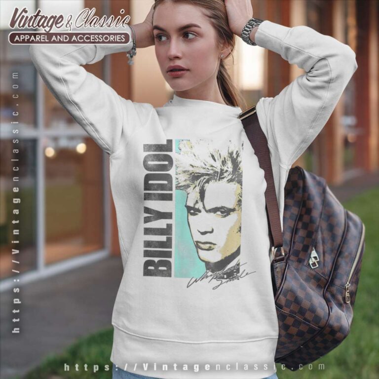 Album Whiplash Smile Billy Idol Sweatshirt Album Whiplash Smile Billy Idol Sweatshirt