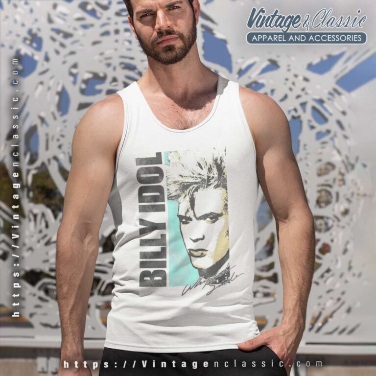 Album Whiplash Smile Billy Idol Tank Top Racerback Album Whiplash Smile Billy Idol Tank Top Racerback