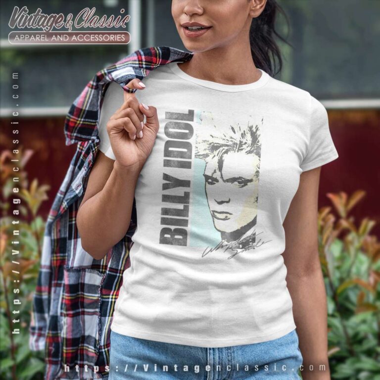 Album Whiplash Smile Billy Idol Women TShirt Album Whiplash Smile Billy Idol Women TShirt