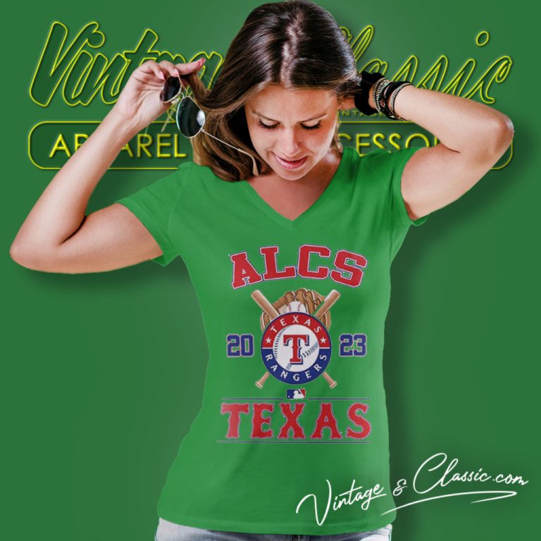 Alcs 2023 Texas Rangers Champions V Neck TShirt Alcs 2023 Texas Rangers Champions V Neck TShirt