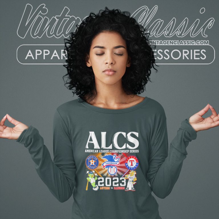 Alcs American League Championship Series 2023 Houston Astros Vs Texas Rangers Long Sleeve Tee Alcs American League Championship Series 2023 Houston Astros Vs Texas Rangers Long Sleeve Tee