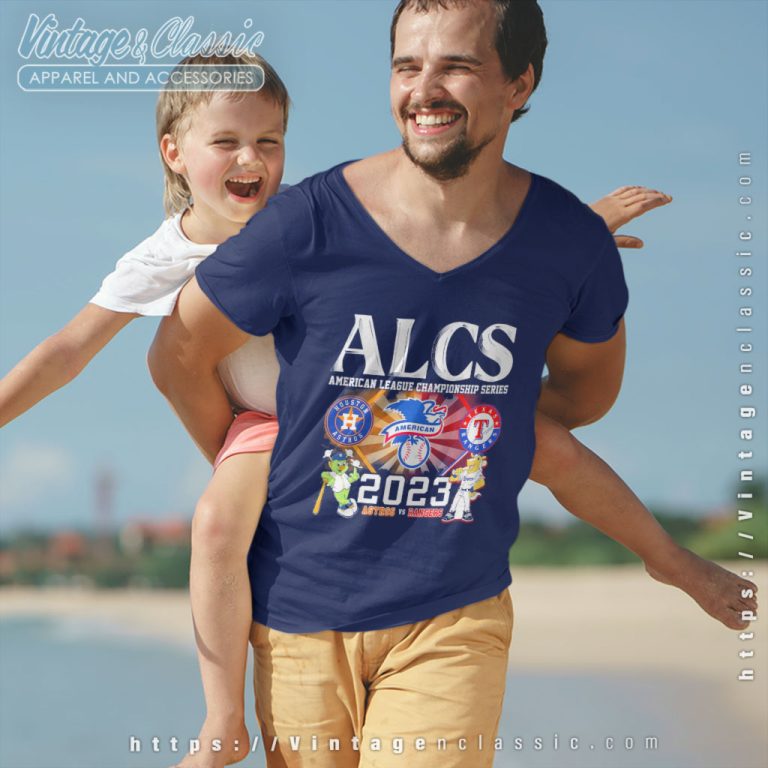 Alcs American League Championship Series 2023 Houston Astros Vs Texas Rangers V Neck TShirt Alcs American League Championship Series 2023 Houston Astros Vs Texas Rangers V Neck TShirt