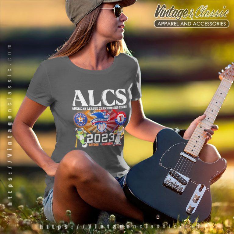 Alcs American League Championship Series 2023 Houston Astros Vs Texas Rangers Women T Shirt Alcs American League Championship Series 2023 Houston Astros Vs Texas Rangers Women T Shirt