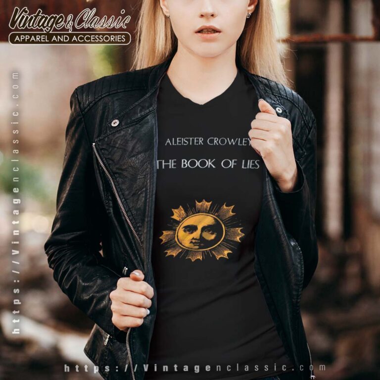 Aleister Crowley The Book Of Lies Vneck Aleister Crowley The Book Of Lies Vneck
