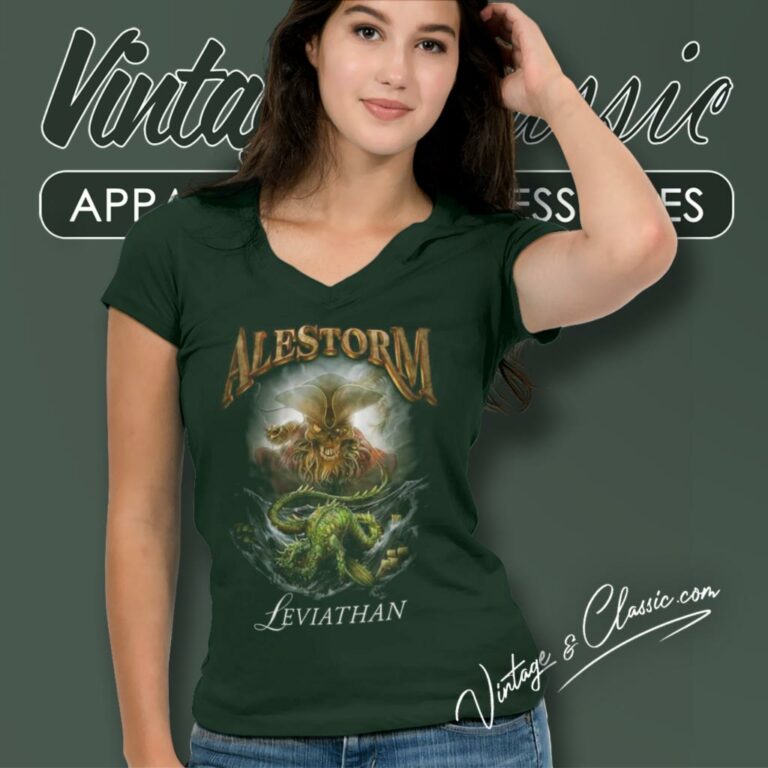 Alestorm Leviathan V Neck TShirt Alestorm Leviathan V Neck TShirt