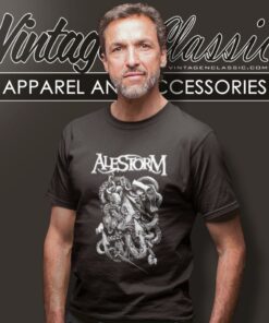 Alestorm Octopus Black White T Shirt
