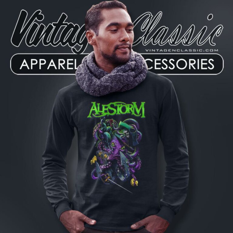 Alestorm Octopus Color Long Sleeve Tee Alestorm Octopus Color Long Sleeve Tee
