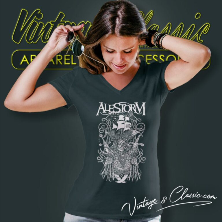 Alestorm Plunder V Neck TShirt Alestorm Plunder V Neck TShirt