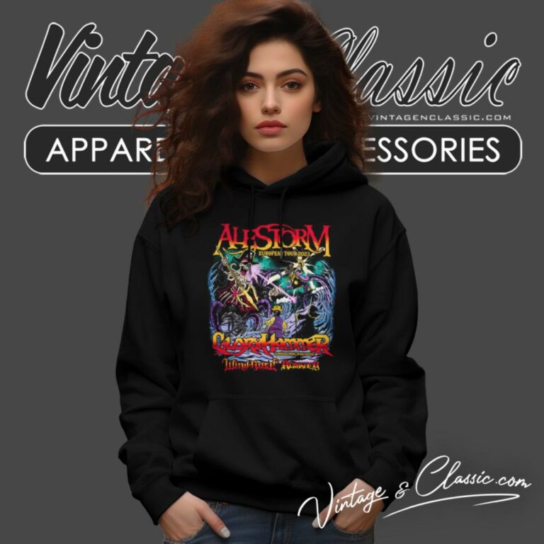 Alestorm Shirt Announces 2023 Usa Tour Music Gloryhammer Lutharo Hoodie Alestorm Shirt Announces 2023 Usa Tour Music Gloryhammer Lutharo Hoodie