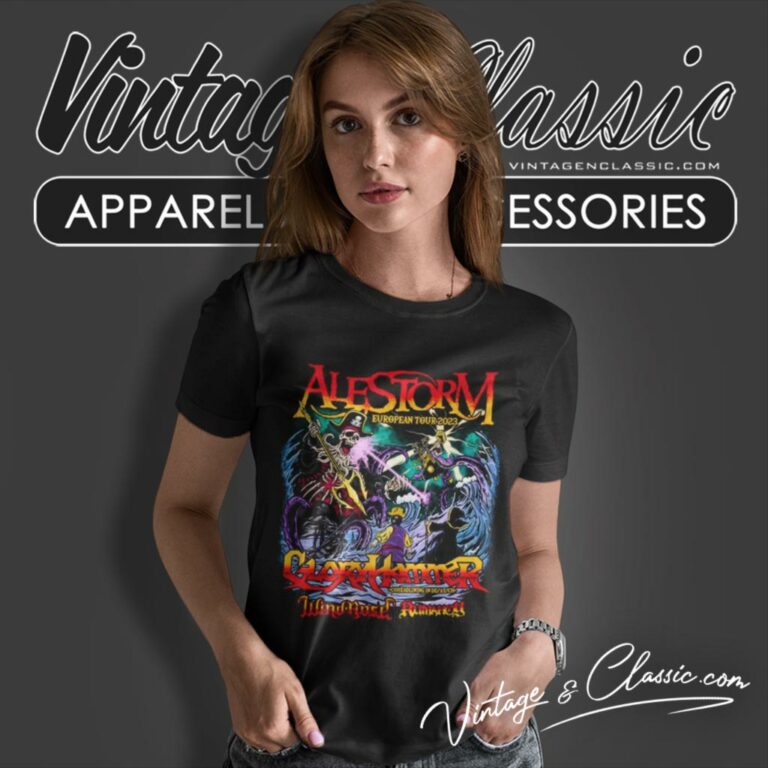 Alestorm Shirt Announces 2023 Usa Tour Music Gloryhammer Lutharo Women T Shirt Alestorm Shirt Announces 2023 Usa Tour Music Gloryhammer Lutharo Women T Shirt