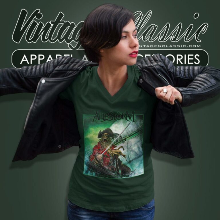 Alestorm Shirt Captain Morgans Revenge V Neck TShirt Alestorm Shirt Captain Morgans Revenge V Neck TShirt