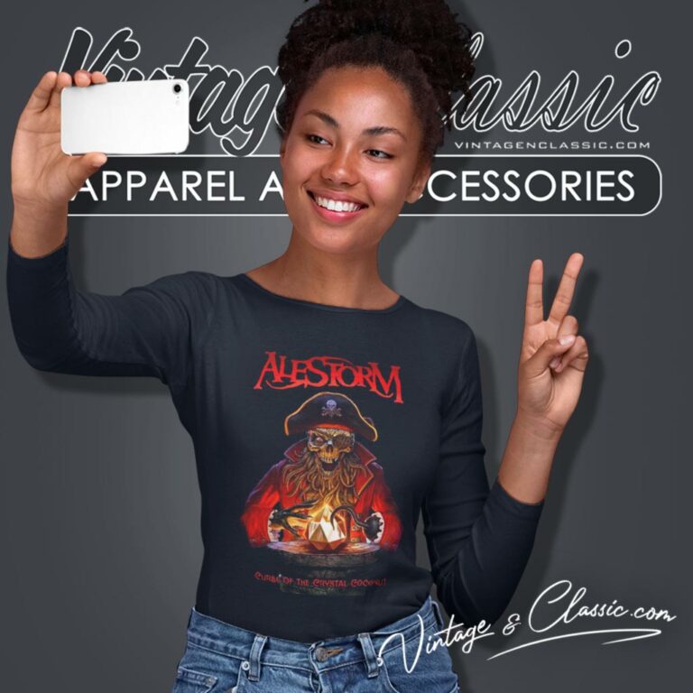 Alestorm Shirt Curse Of The Crystal Coconut Long Sleeve Tee Alestorm Shirt Curse Of The Crystal Coconut Long Sleeve Tee