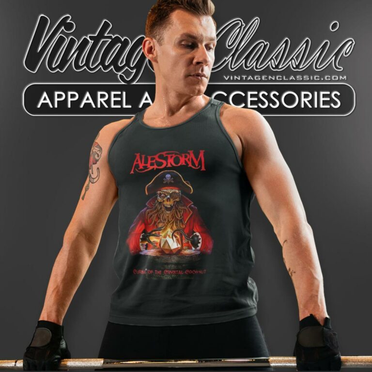 Alestorm Shirt Curse Of The Crystal Coconut Tank Top Racerback Alestorm Shirt Curse Of The Crystal Coconut Tank Top Racerback