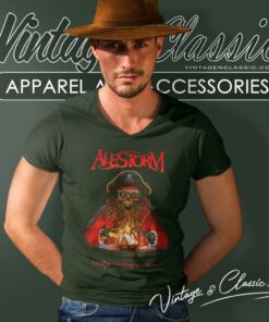 Alestorm Shirt Curse Of The Crystal Coconut V Neck TShirt