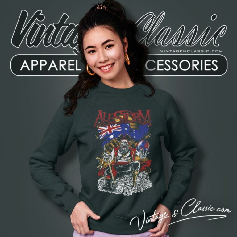 Alestorm Shirt Pirate Metal Drinking Crew Sweatshirt Alestorm Shirt Pirate Metal Drinking Crew Sweatshirt