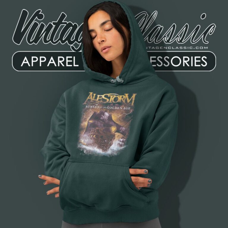 Alestorm Shirt Sunset On The Golden Age Hoodie Alestorm Shirt Sunset On The Golden Age Hoodie