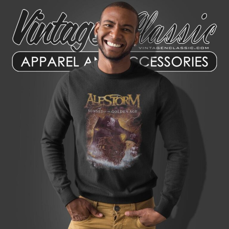 Alestorm Shirt Sunset On The Golden Age Sweatshirt Alestorm Shirt Sunset On The Golden Age Sweatshirt
