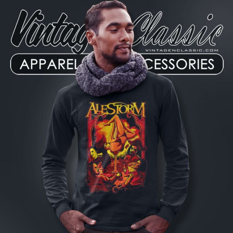 Alestorm Shirt Surrender The Booty Long Sleeve Tee Alestorm Shirt Surrender The Booty Long Sleeve Tee