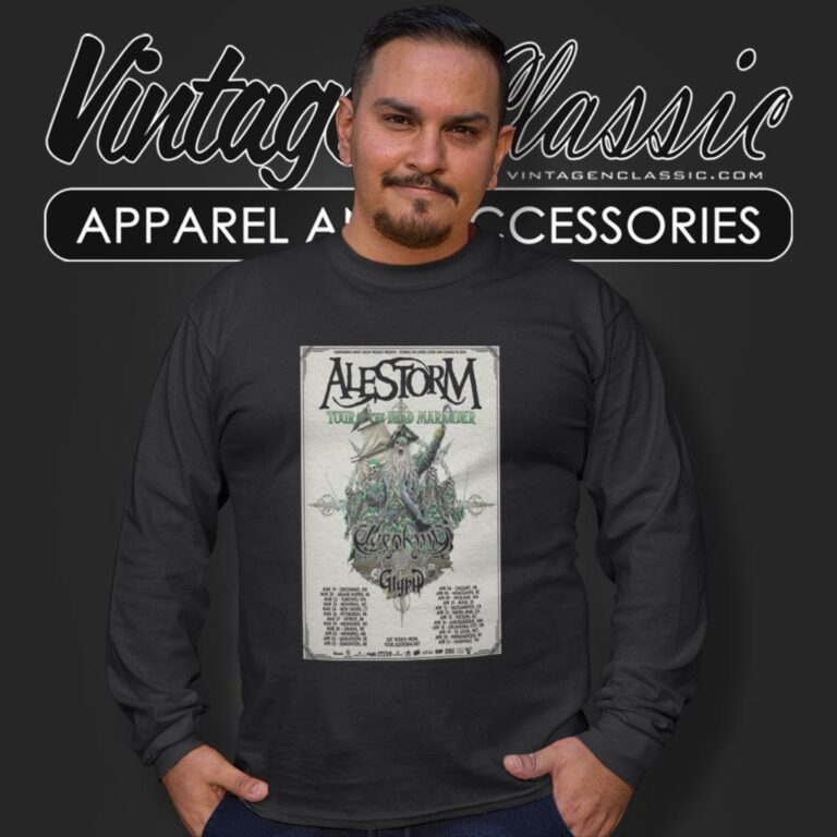 Alestorm Shirt The Dead Marauder Tour 2024 Long Sleeve Tee Alestorm Shirt The Dead Marauder Tour 2024 Long Sleeve Tee