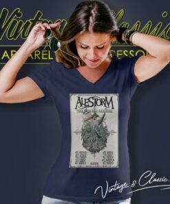 Alestorm Shirt The Dead Marauder Tour 2024 V Neck TShirt